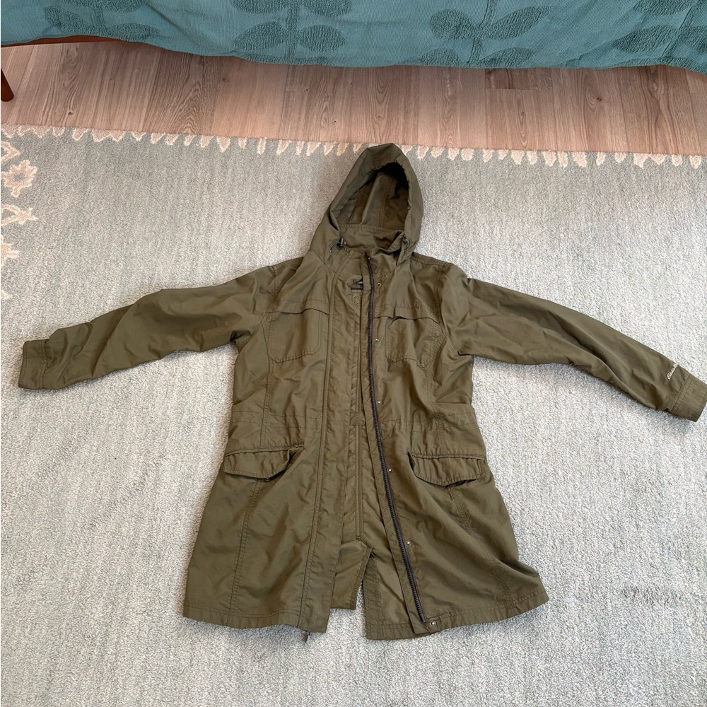 Eddie Bauer Women’s Green Hooded Field Jacket